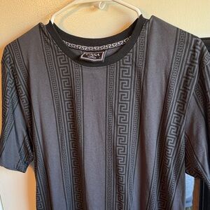 ASA Men's Gray Geometric Tee